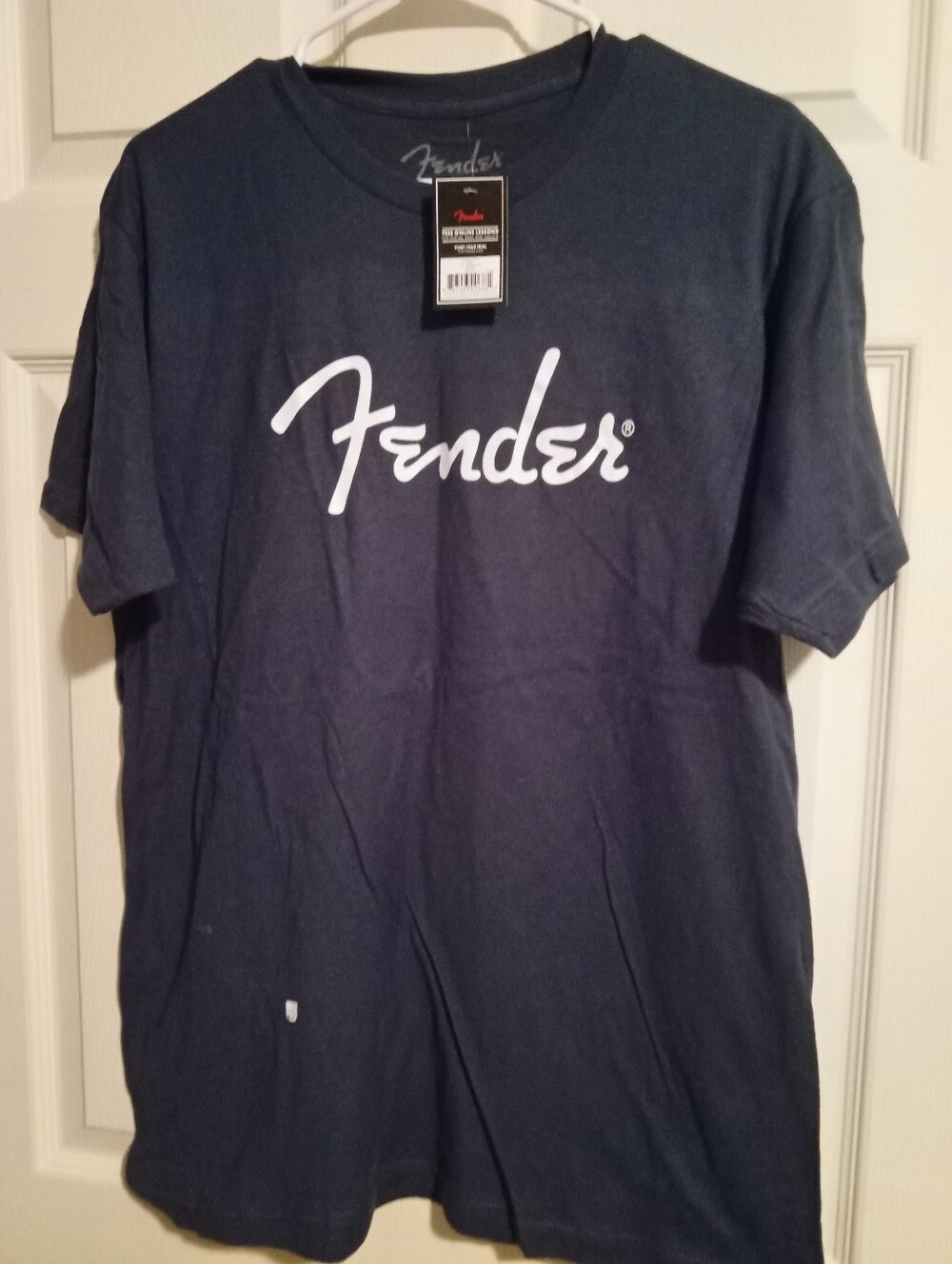 Fender Navy Short-Sleeve Tee with White Logo